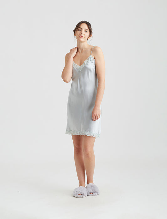 Camille Silk Lace Slip Nightie