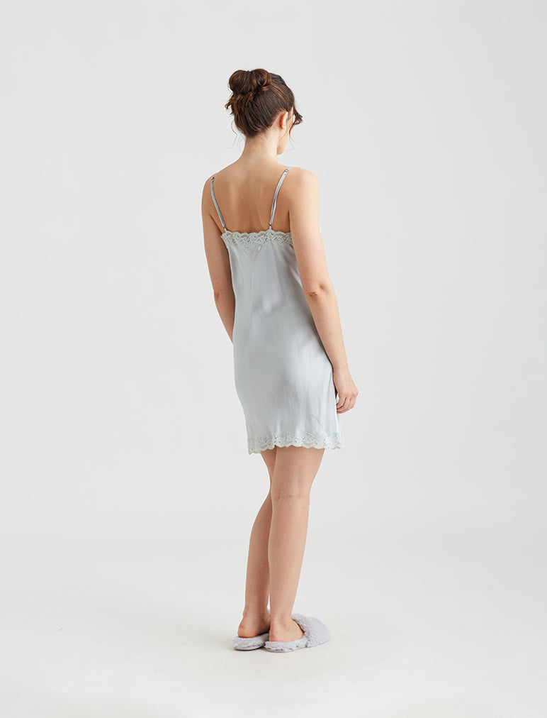 Camille Silk Lace Slip Nightie