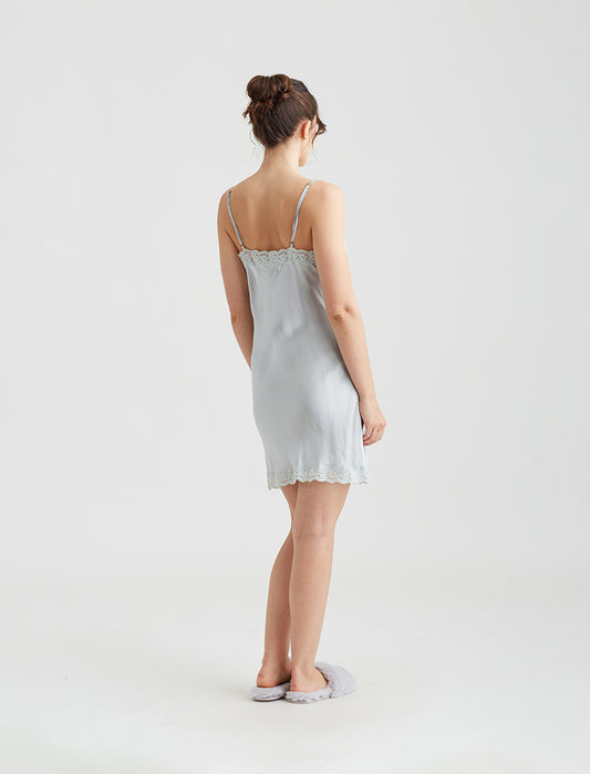 Camille Silk Lace Slip Nightie
