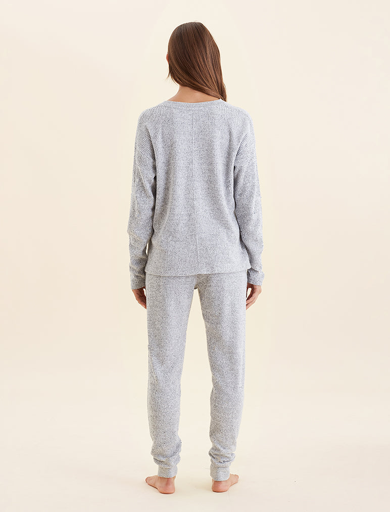 Super Soft Waffle V-Neck Top