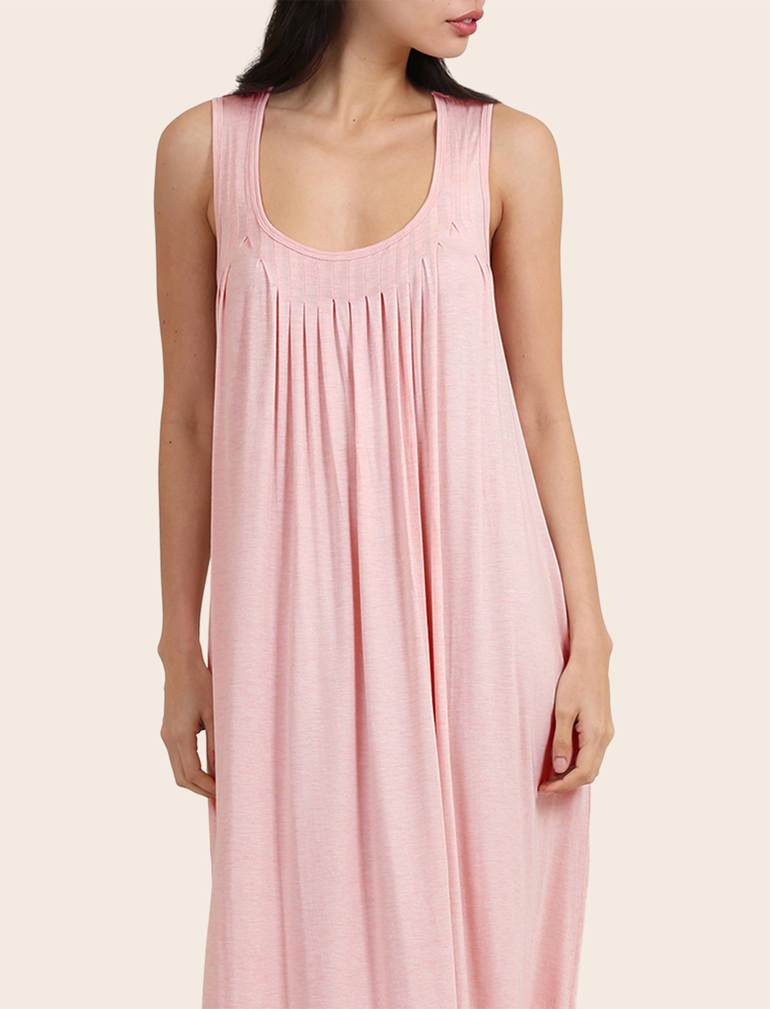 Kate Modal Soft Pleat Front Maxi Nightie