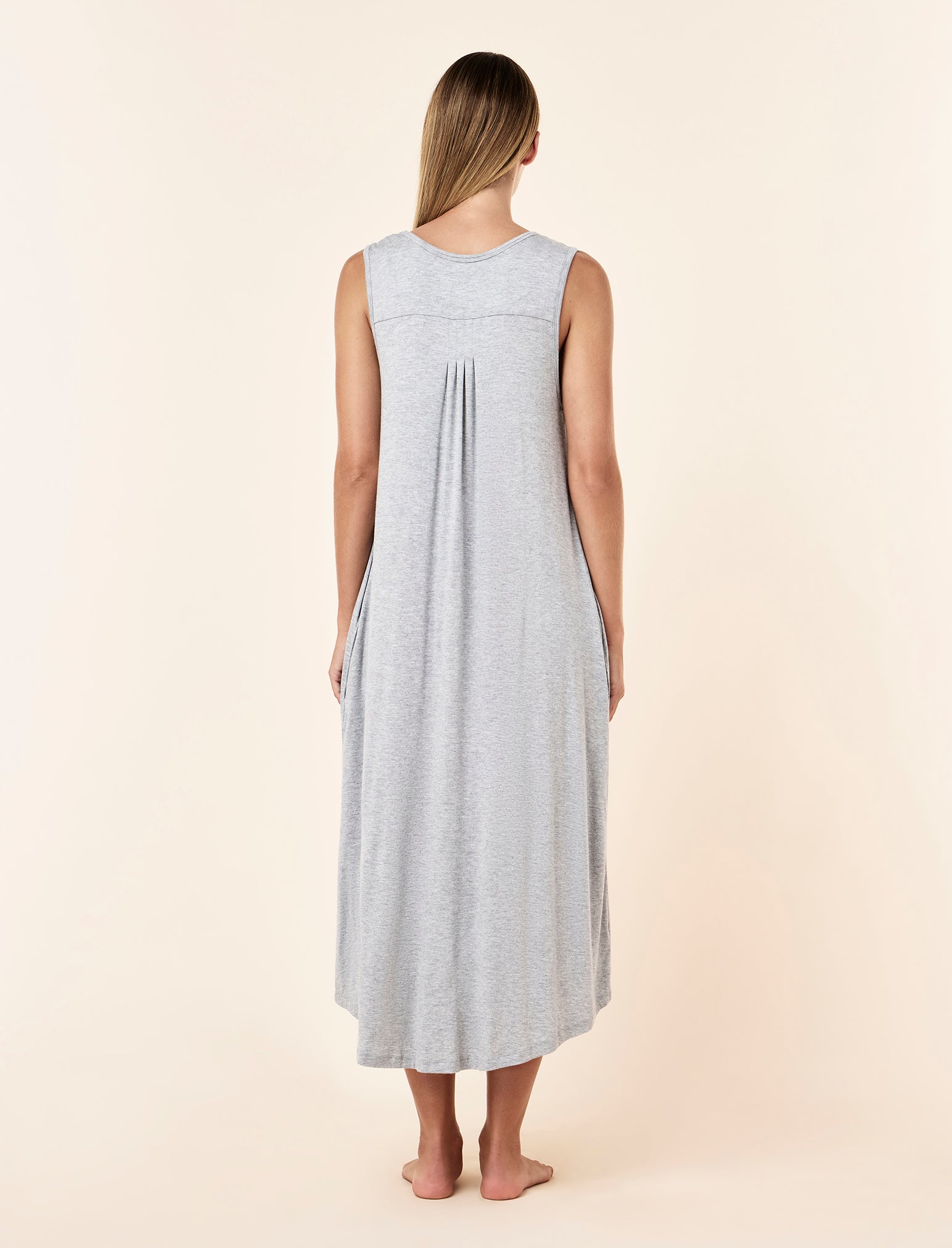 Kate Modal Soft Pleat Front Maxi Nightie