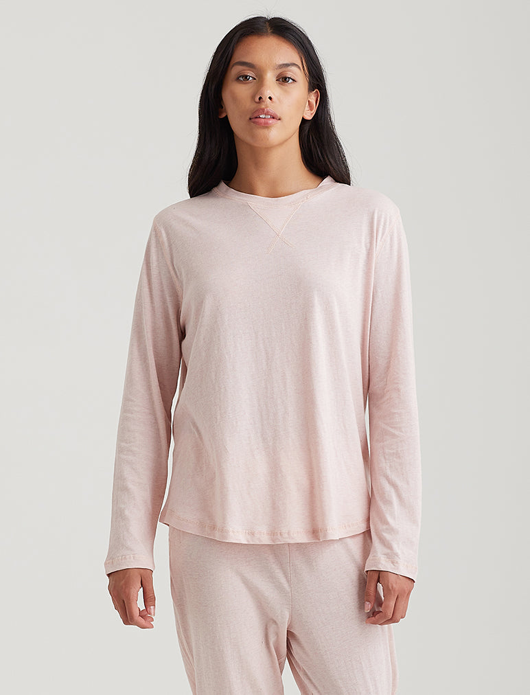 Jada Organic Cotton Knit Long Sleeve Tee