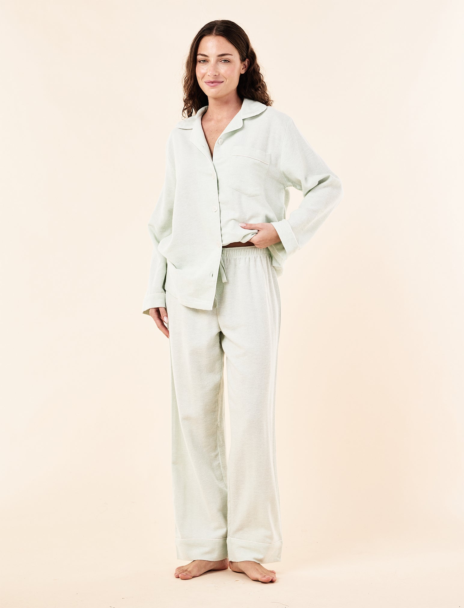 Herringbone Organic Cotton PJ Set