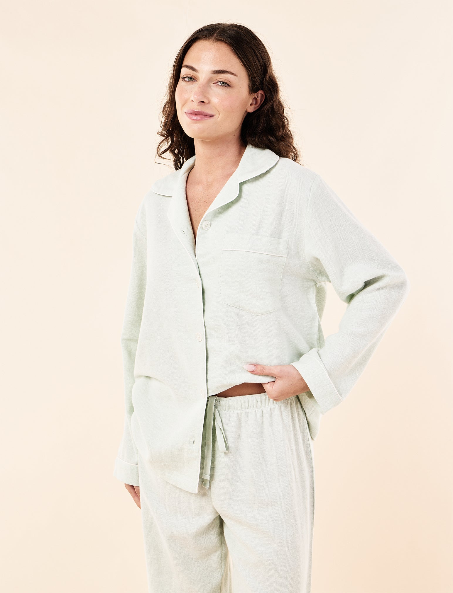 Herringbone Organic Cotton PJ Set