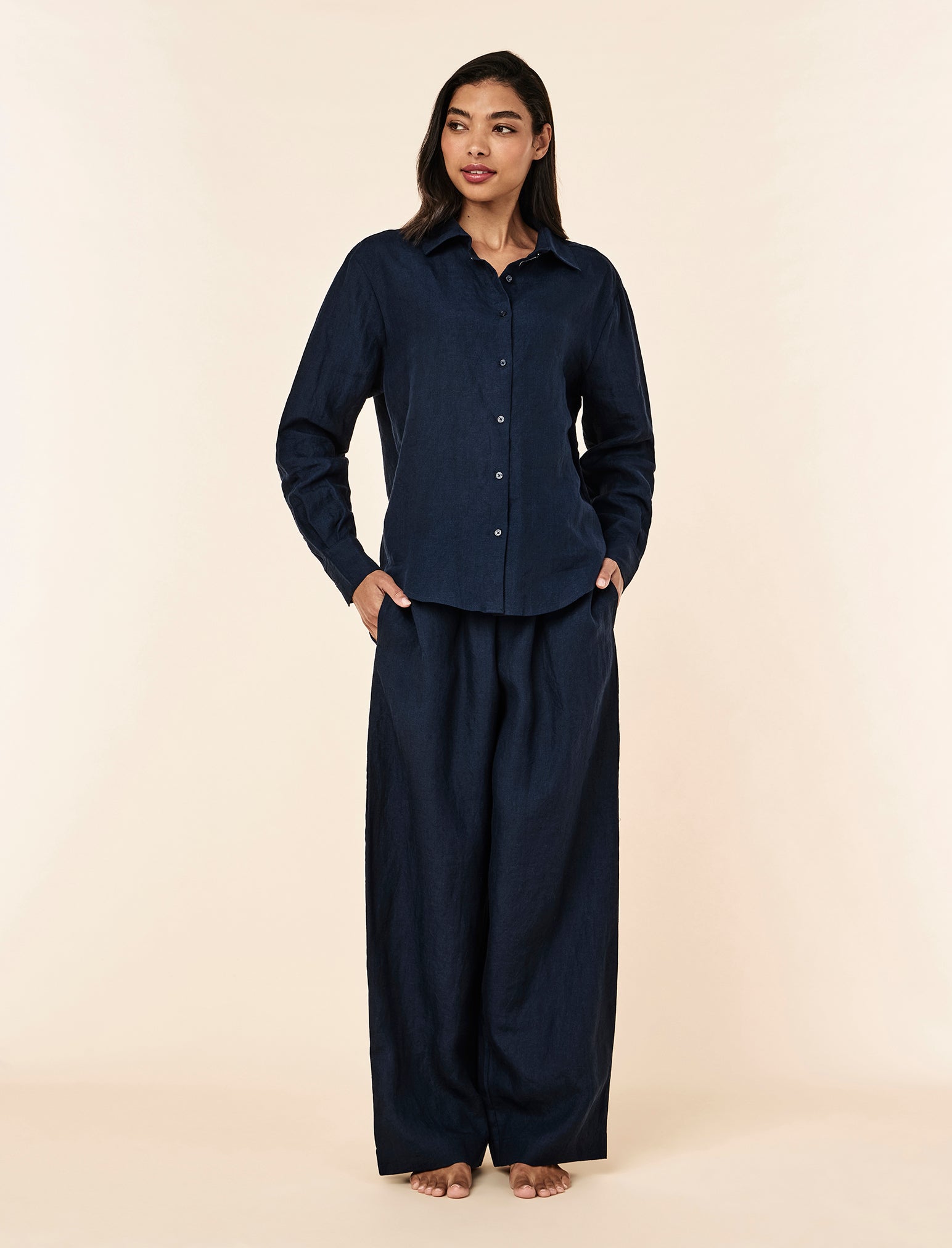 Linen Long Sleeve Shirt