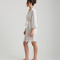Camille Silk Lace Short Robe
