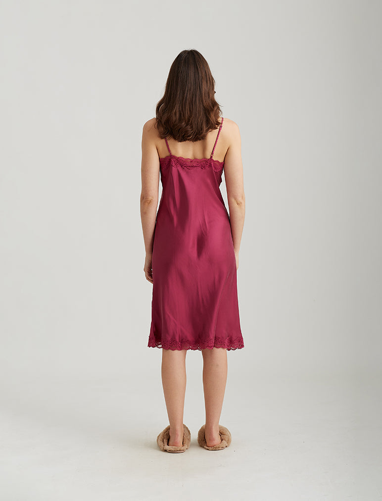 Camille Silk Lace Long Slip