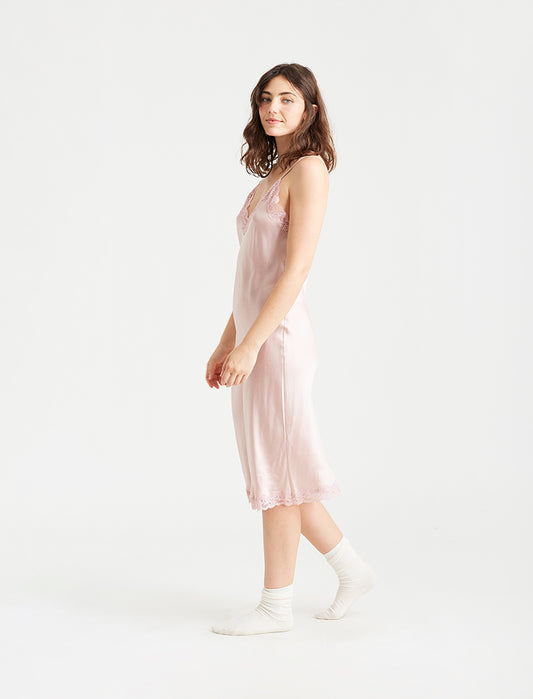 Camille Silk Lace Long Slip