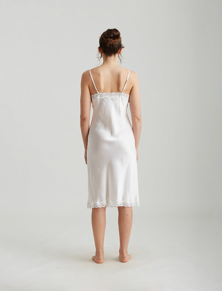Camille Silk Lace Long Slip