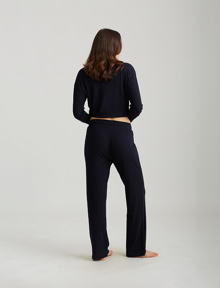 Luxe Rib Modal Wide Leg Pant