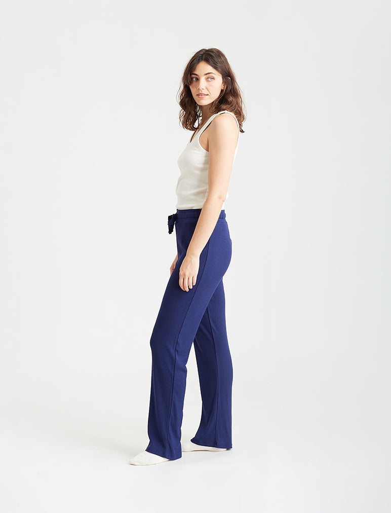 Luxe Rib Modal Wide Leg Pant