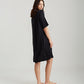 Audrey Silk Short Sleeve Nightshirt