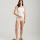 Milla High Neck Rib Shelf Bra Tank