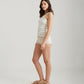 Milla High Neck Rib Shelf Bra Tank