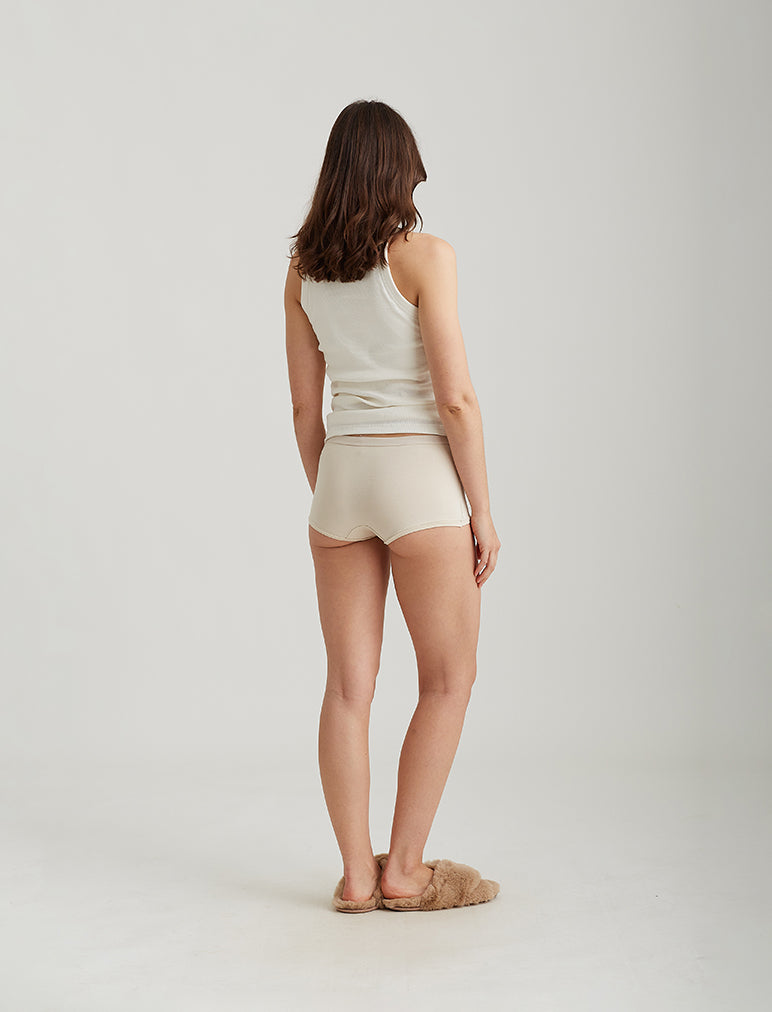 Milla High Neck Rib Shelf Bra Tank