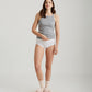 Milla High Neck Rib Shelf Bra Tank