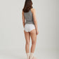 Milla High Neck Rib Shelf Bra Tank