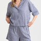 Seersucker Gingham Boxer PJ Set