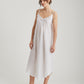 Swiss Dot Lace Front Maxi Nightie