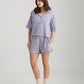 Seersucker Gingham Boxer PJ Set