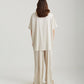 Eloise Stretch Silk Full Length Wide Leg Pant