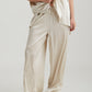 Eloise Stretch Silk Full Length Wide Leg Pant