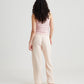 Ashley Textured Cotton Wide Leg Pant