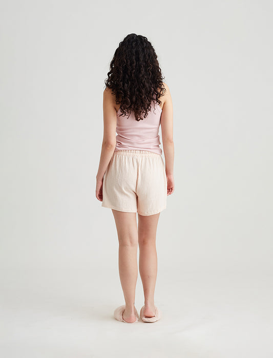 Ashley Textured Cotton Boxer Short
