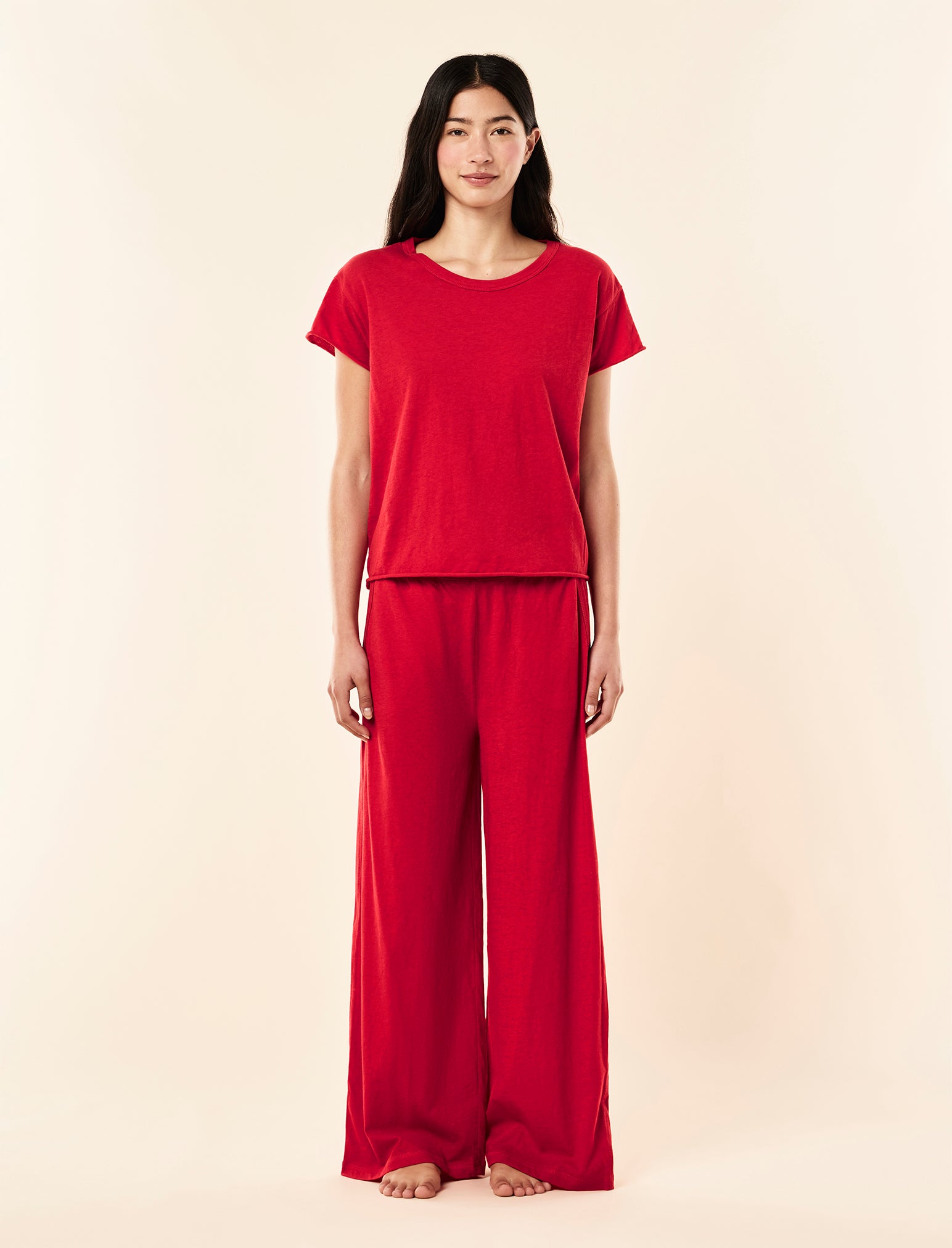 Jada Organic Cotton Knit Boxy Tee