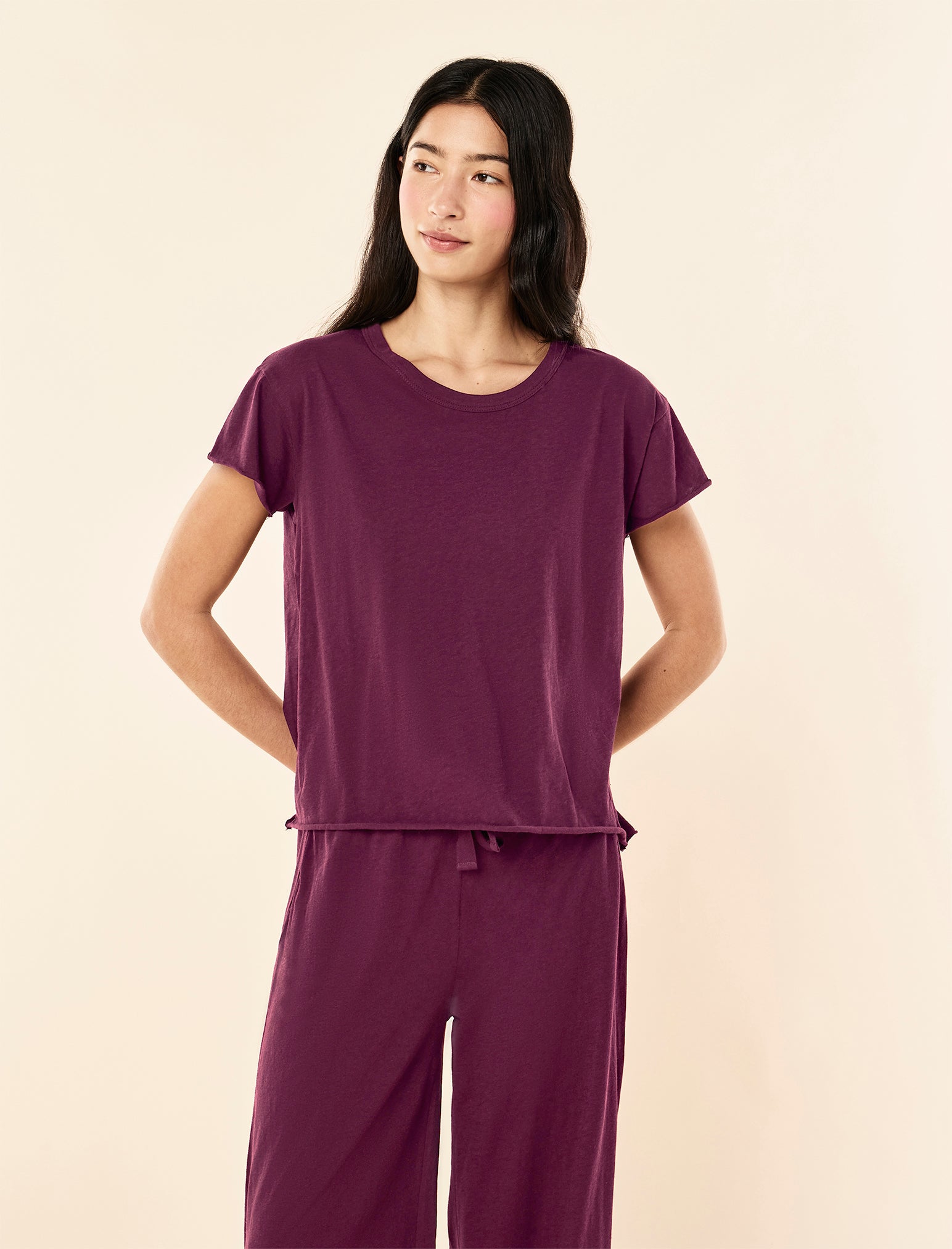 Jada Organic Cotton Knit Boxy Tee