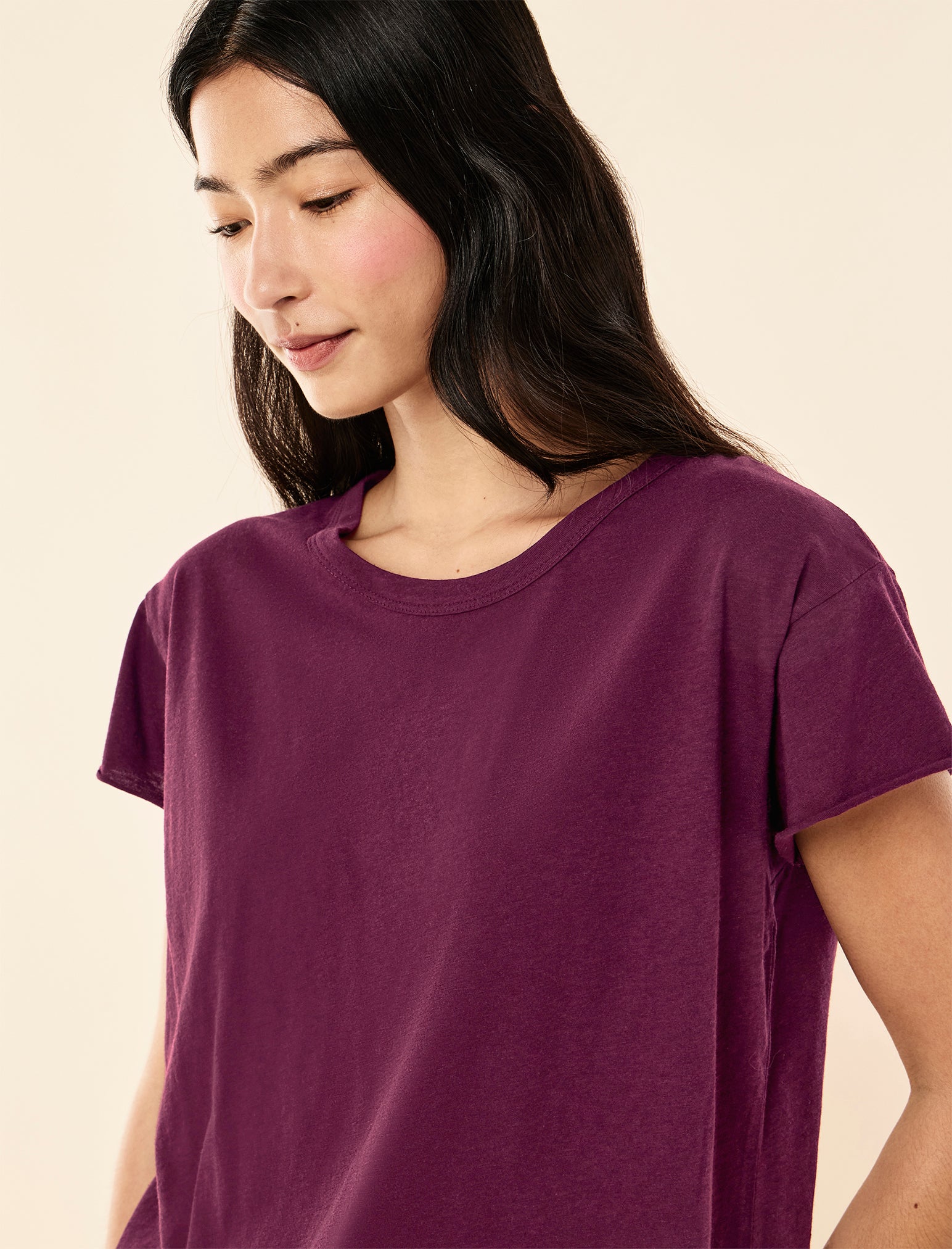 Jada Organic Cotton Knit Boxy Tee