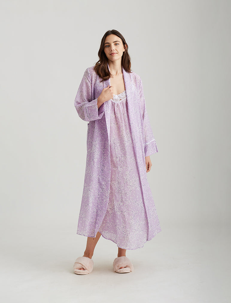 Cheri Blossom Lace Front Maxi Nightie