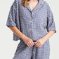 Seersucker Gingham Short Sleeve PJ Set