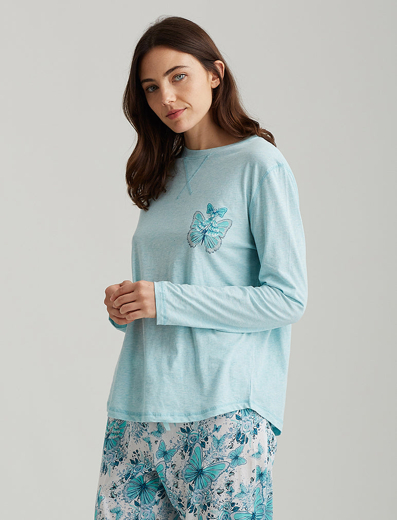 Megan Hess Butterfly Long Sleeve Print Tee – Papinelle Sleepwear AU