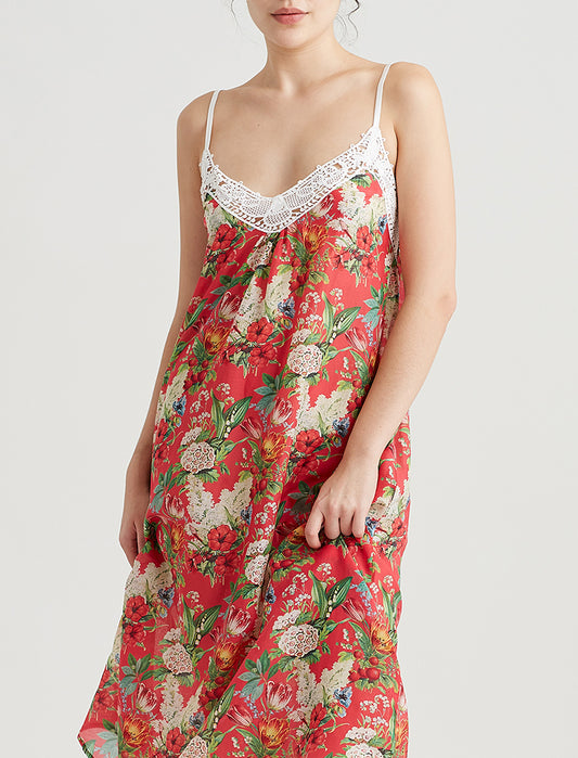 Clara Lace Front Maxi Nightie