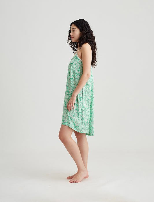 Sophia Paisley Strappy Midi Nightie