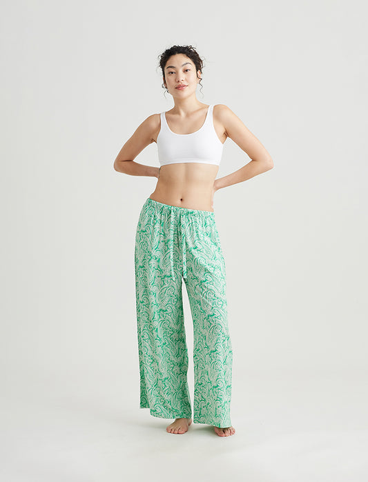 Sophia Paisley Wide Leg Pant