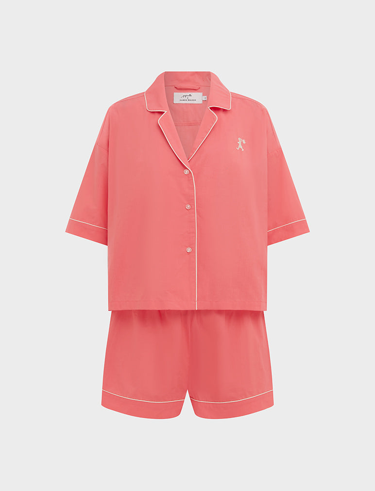 Karen Walker Runaway Girl Crop Boxer PJ Set