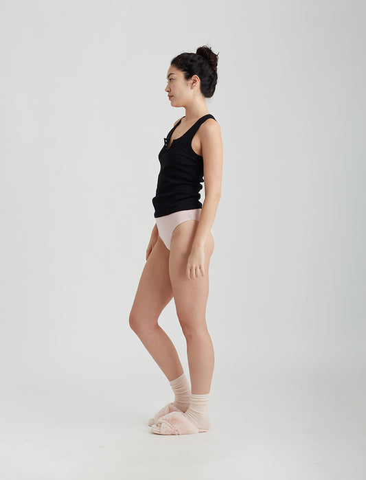 Milla Rib Shelf Bra Henley Tank