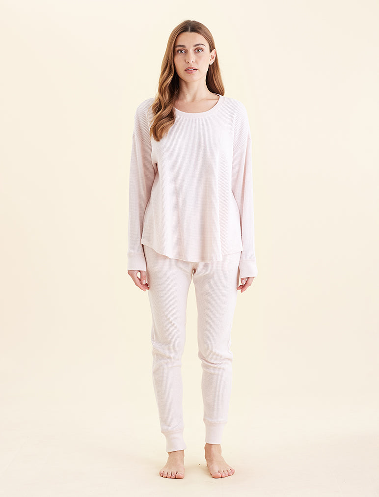 Super Soft Waffle Long Sleeve Relaxed Top