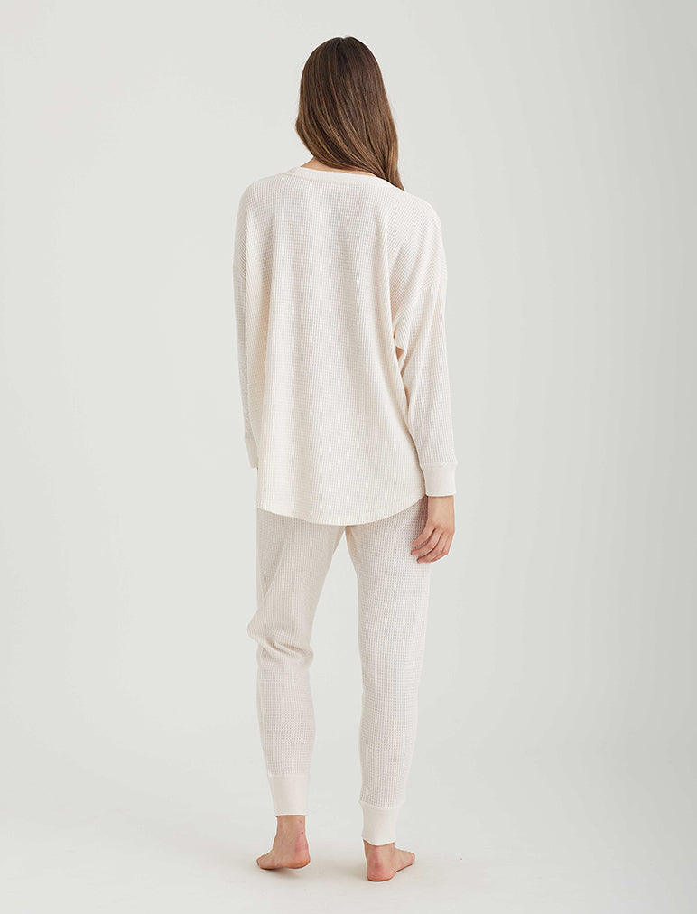 Super Soft Waffle LS Relaxed Top