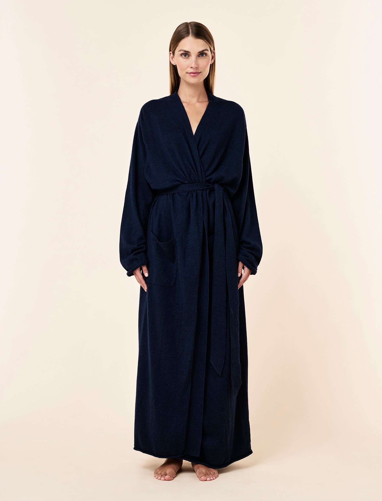 Cotton Cashmere Maxi Robe