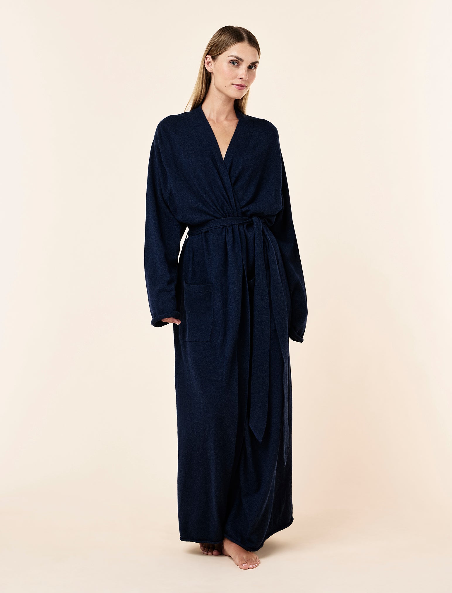 Cotton Cashmere Maxi Robe