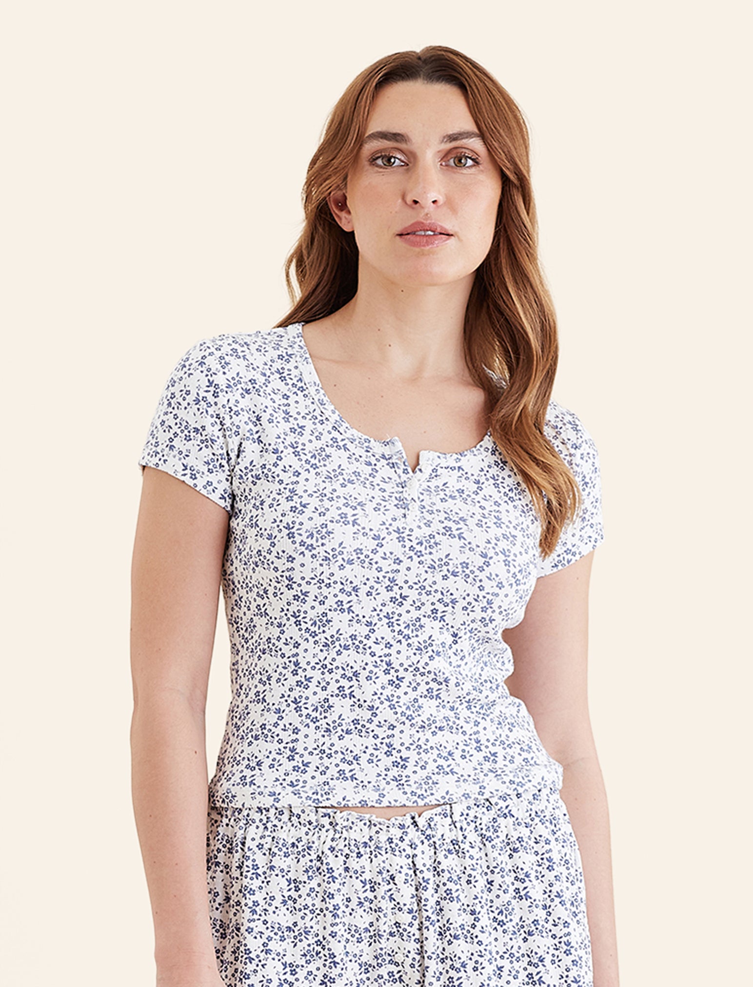 Pippa Pointelle Short Sleeve Tee
