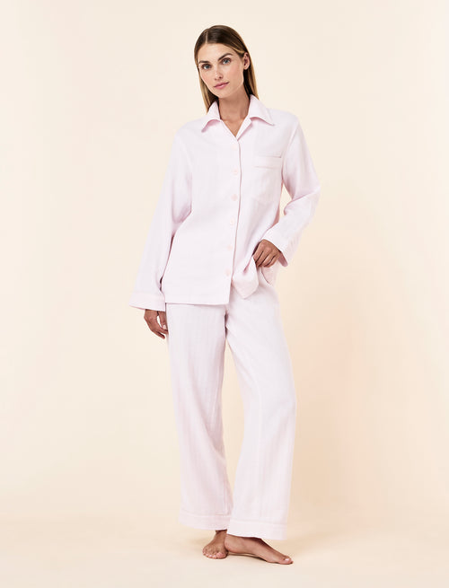 SUPER SOFT BRUSHED HERRINGBONE PJ SET