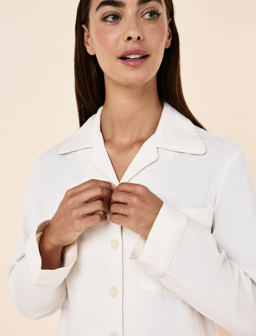 SUPER SOFT BRUSHED HERRINGBONE PJ SET