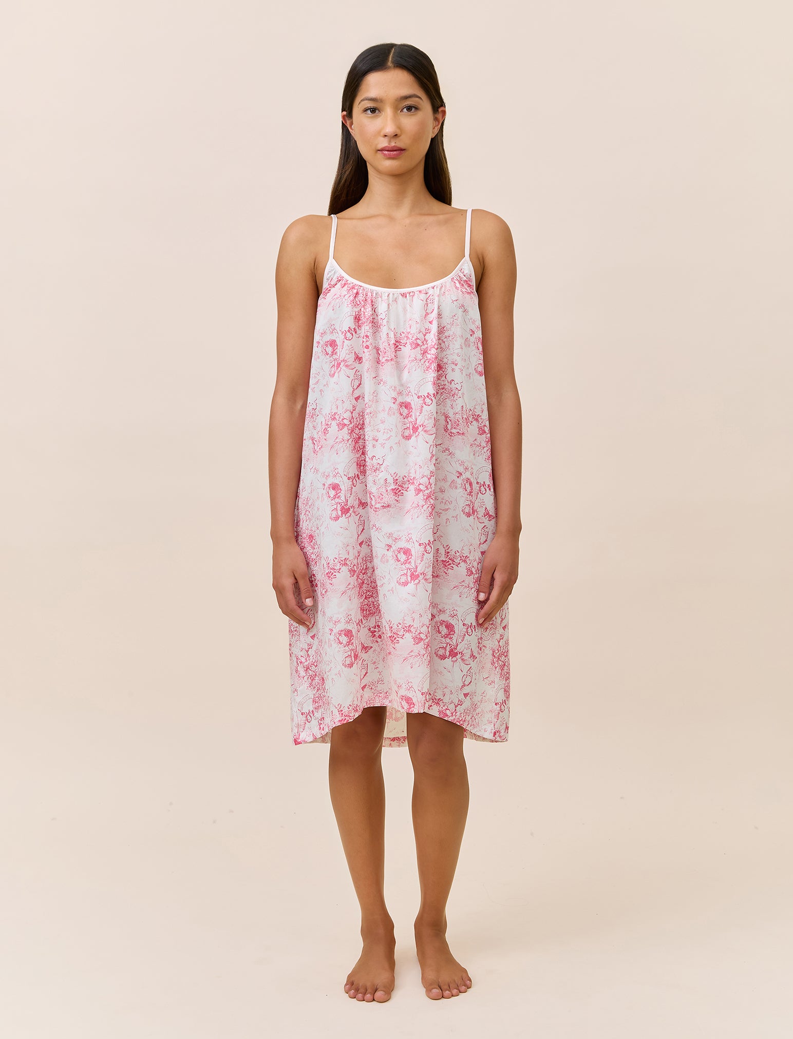 Toile De Jouy Strappy Nightie