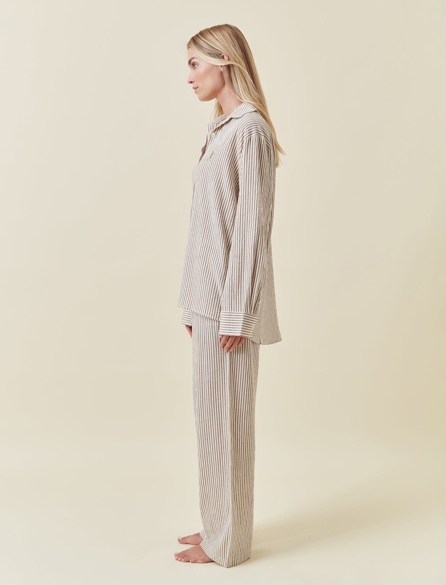 Karen Walker Seersucker Stripe PJ Set