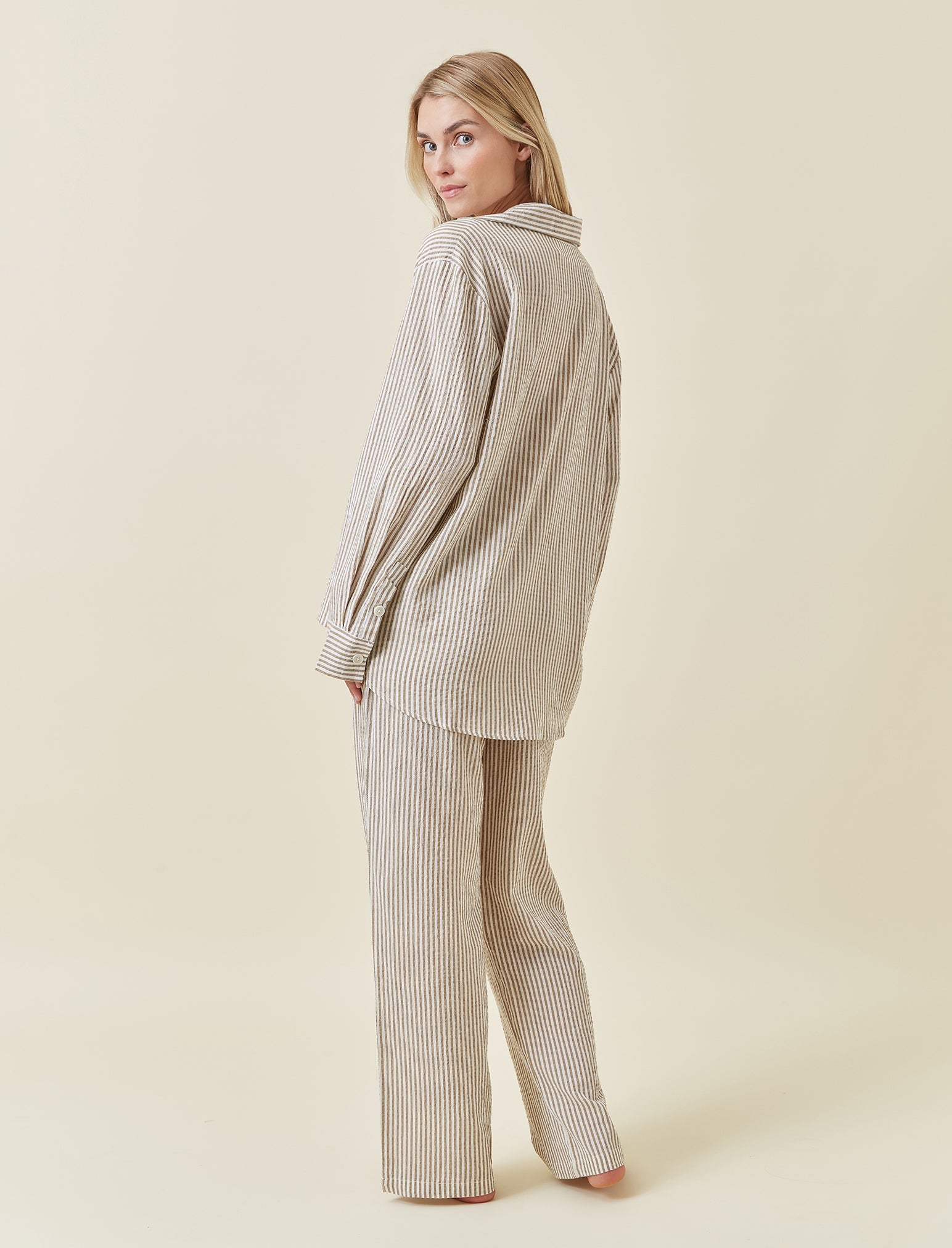 Karen Walker Seersucker Stripe PJ Set